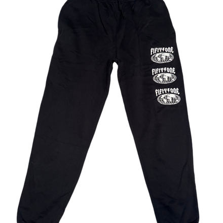 50to01 - WORLDWIDE JOGGER BLACK