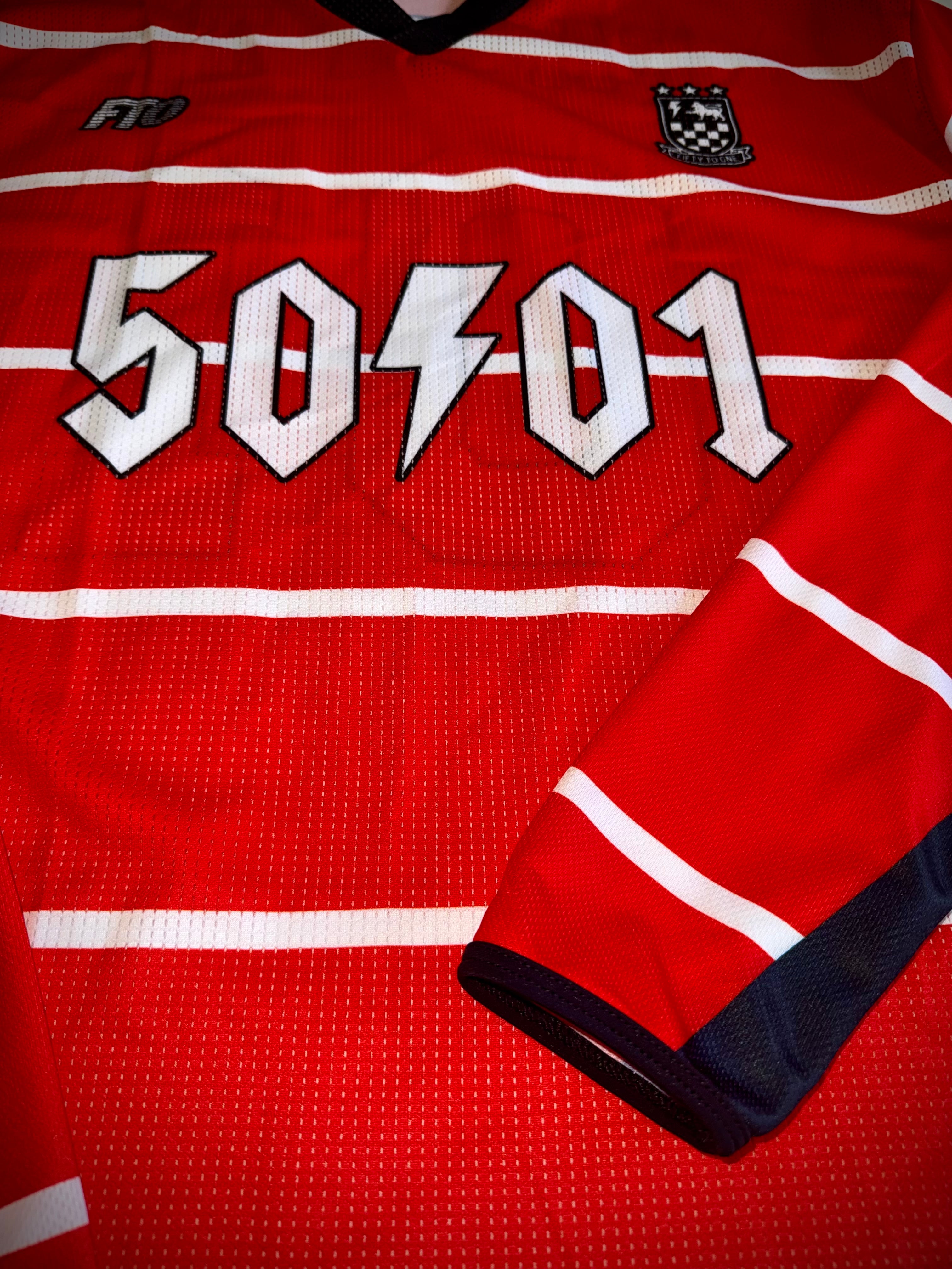 50to01 - FIFTY FC MTB LONGSLEEVE JERSEY RED