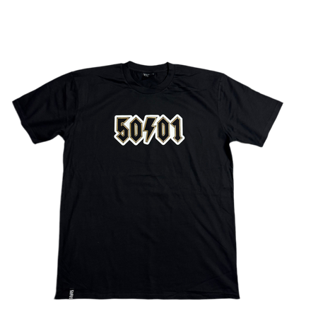 50to01 - EMBLEM TEE BLACK