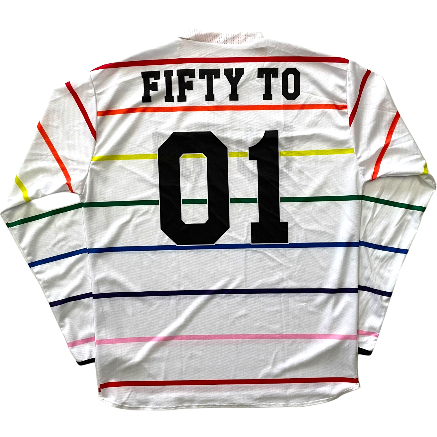 50to01 - FIFTY FC MTB LONGSLEEVE JERSEY WHITE