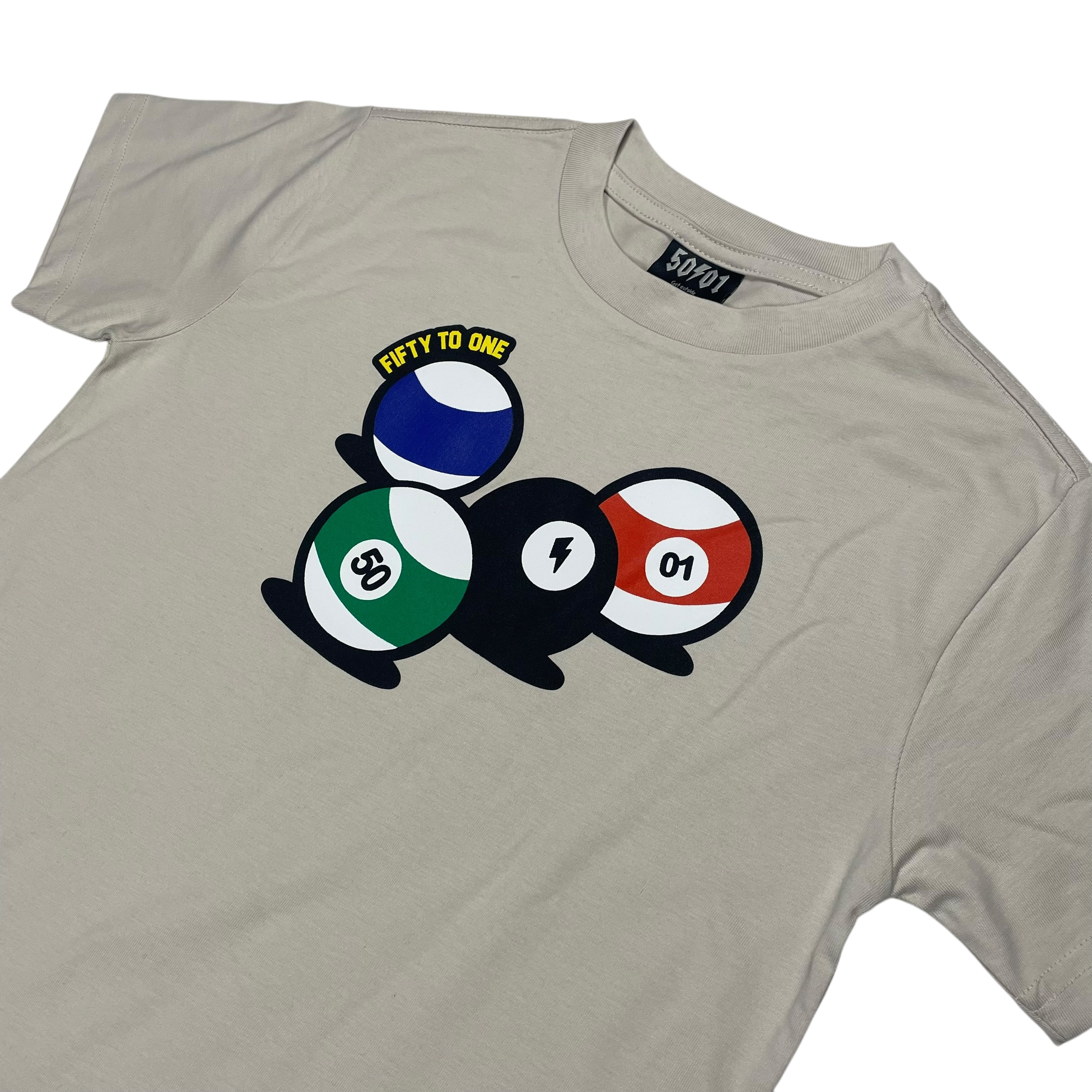 50to01 YOUTH - SNOOKER T-SHIRT BONE