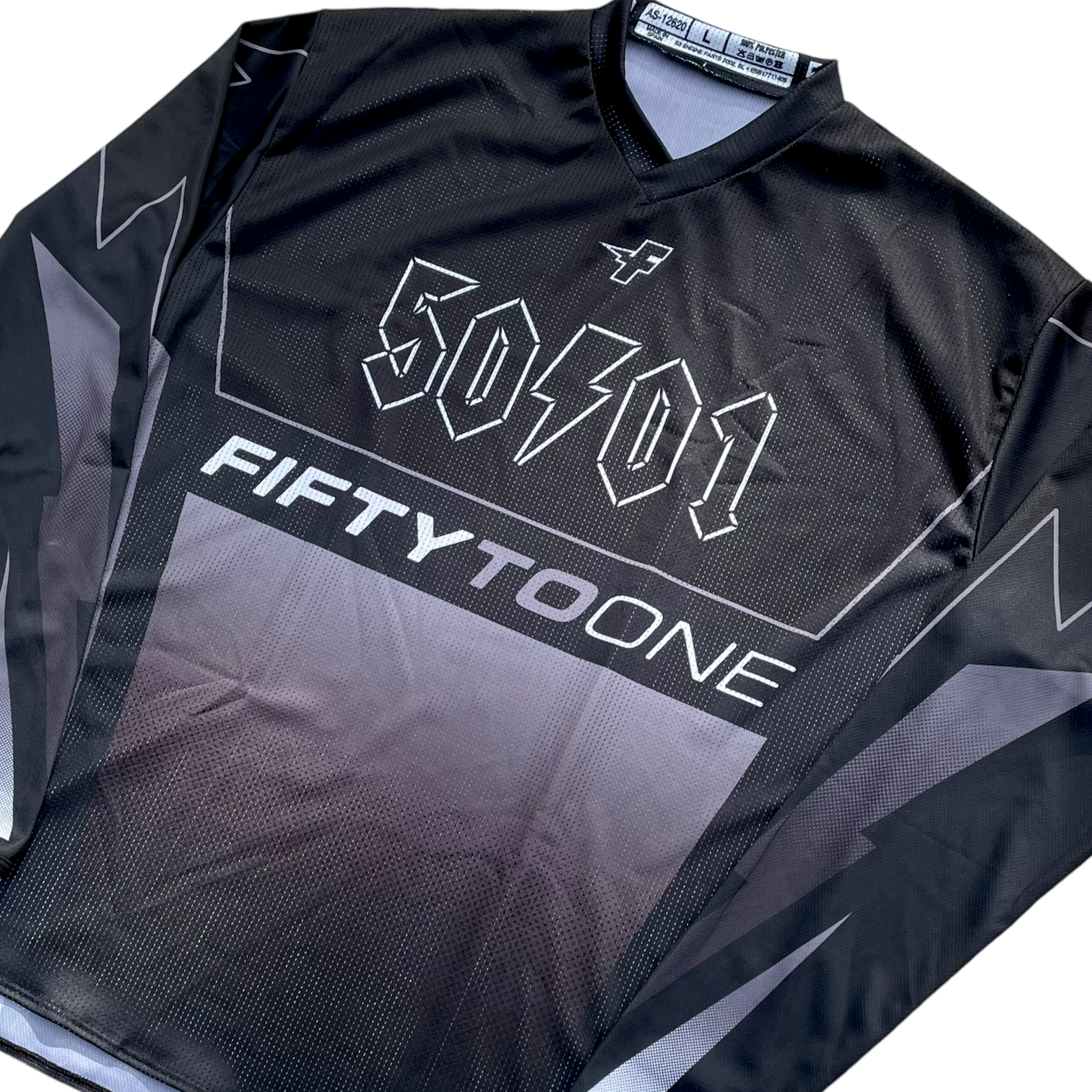 50to01 - FACTORY MTB LONGSLEEVE JERSEY BLACK / GREY