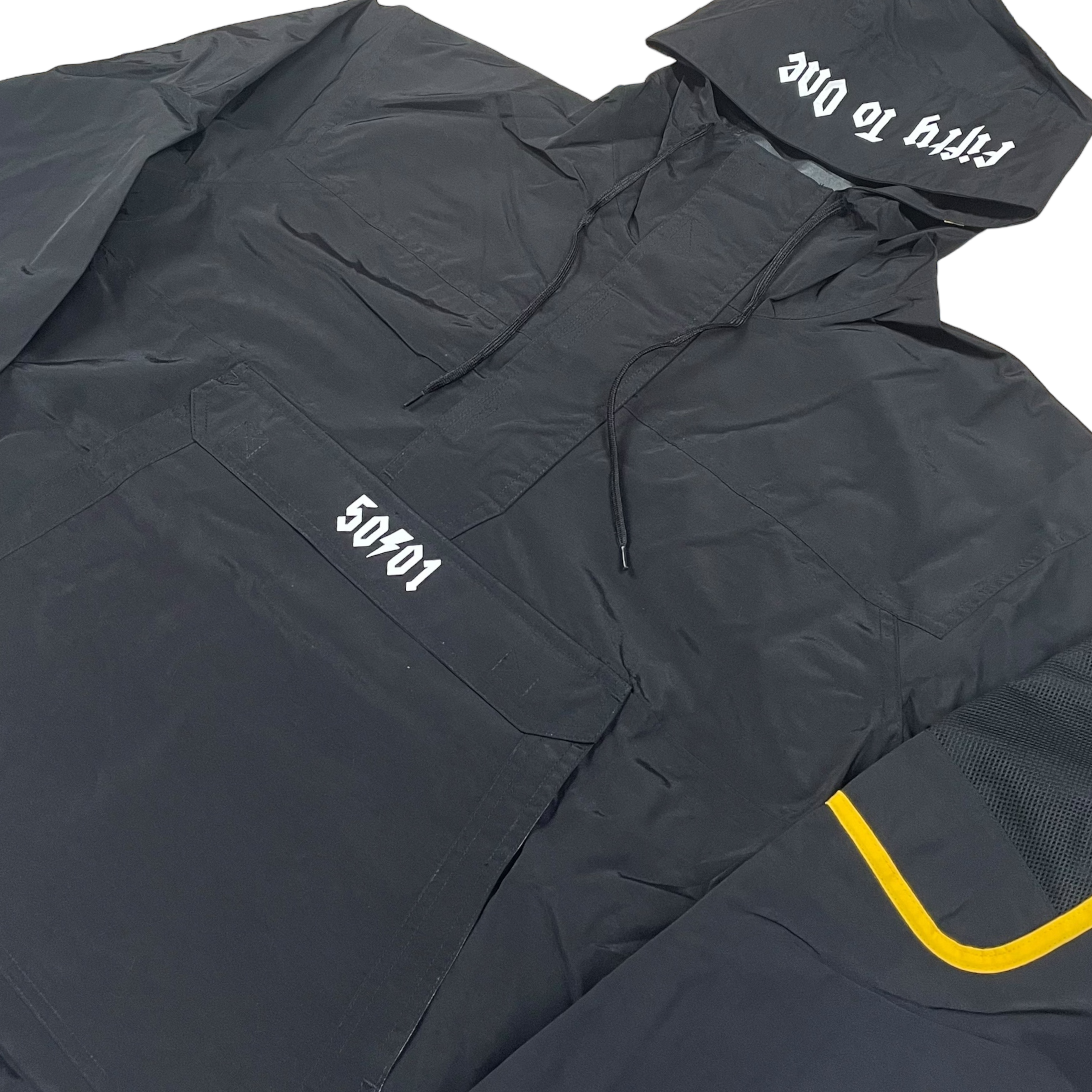 50to01 - WATERPROOF PULLOVER BLACK