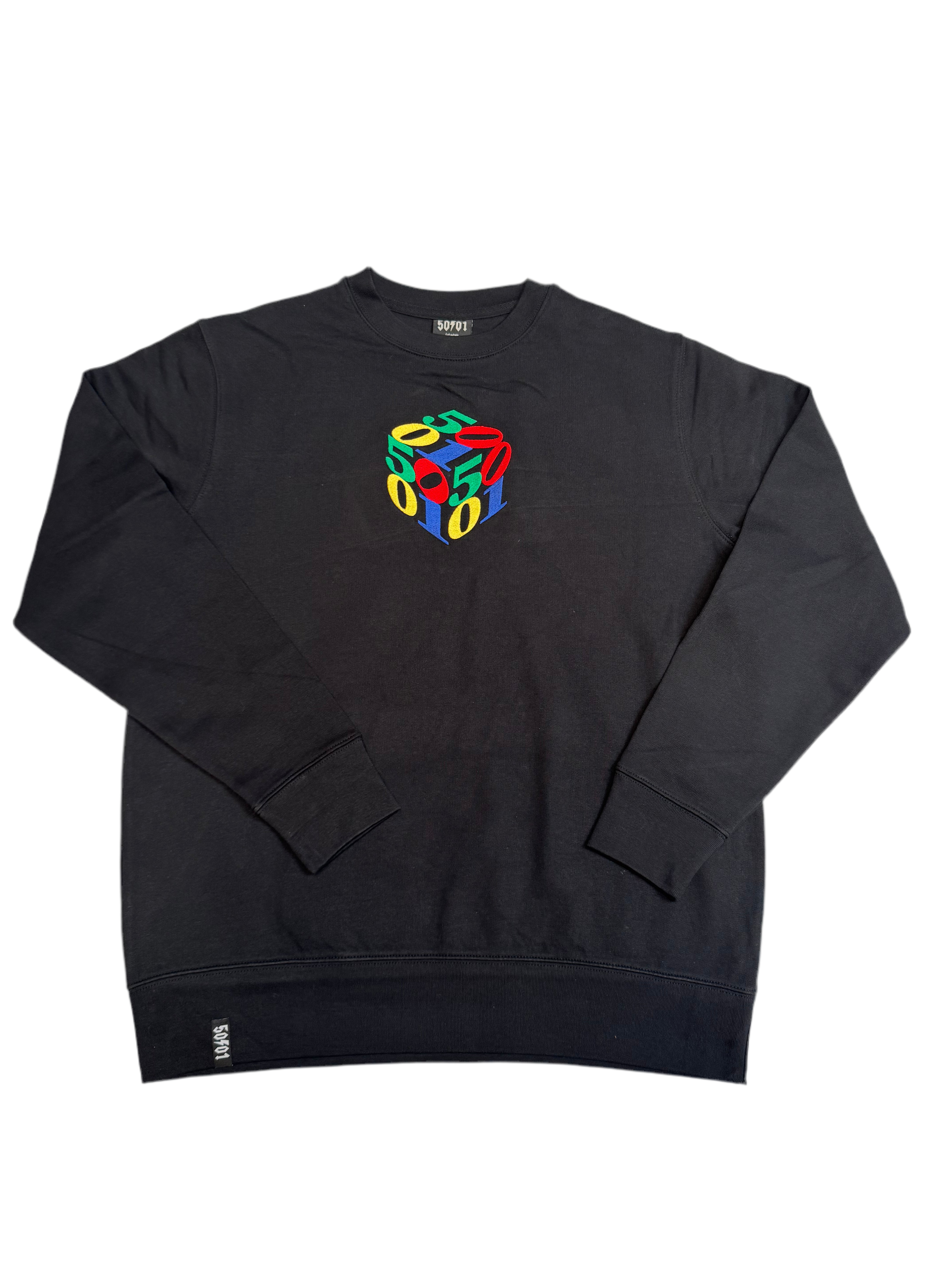 50to01 - CUBE SWEATSHIRT BLACK