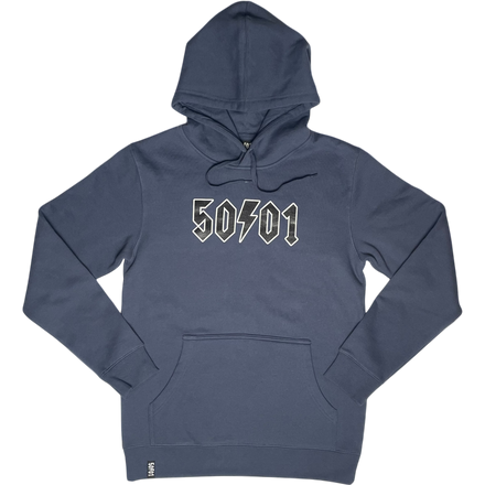 50to01 - LOGO HOODIE PETROL