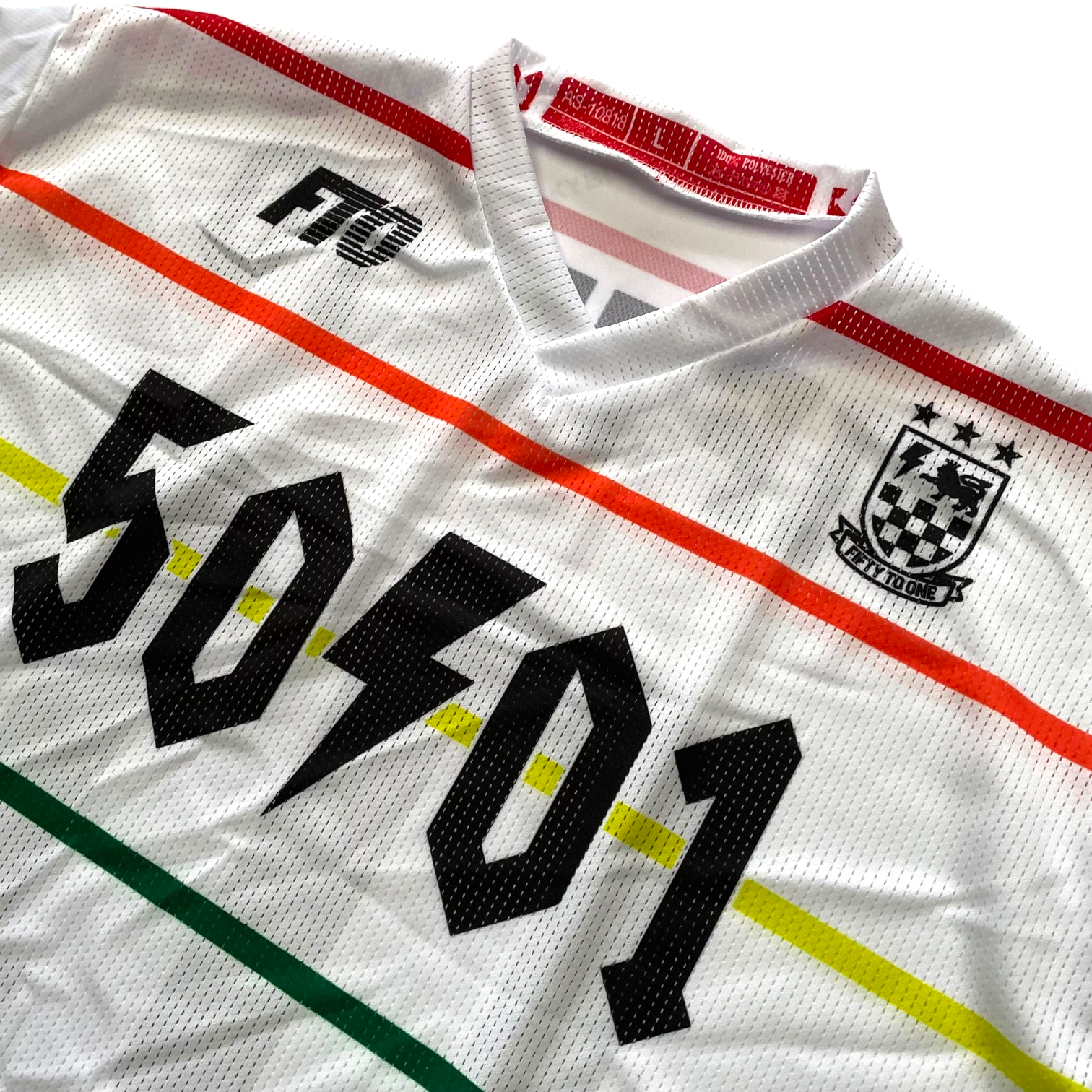 50to01 - FIFTY FC MTB LONGSLEEVE JERSEY WHITE