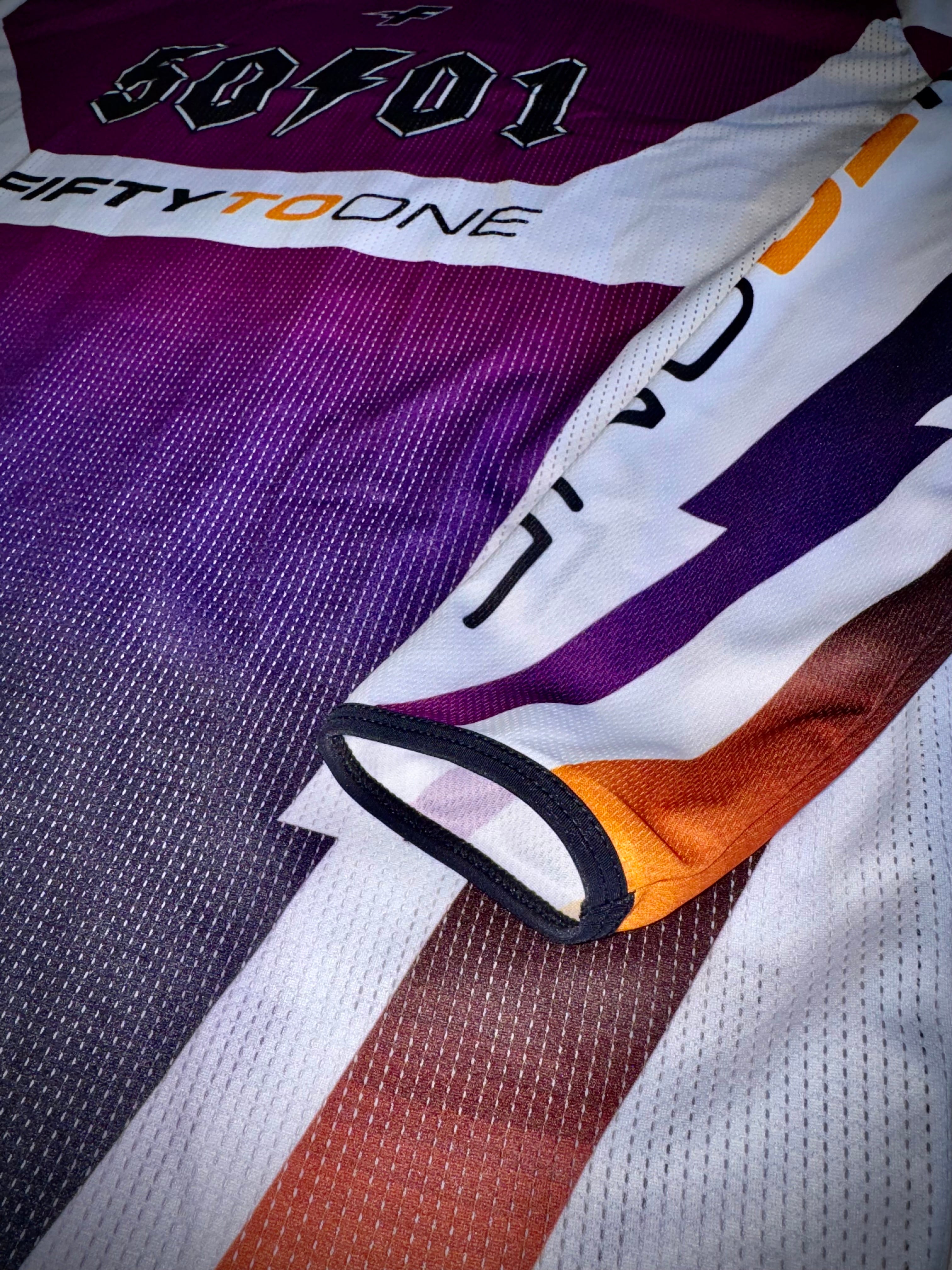 50to01 - RACER MTB LONGSLEEVE JERSEY PURPLE