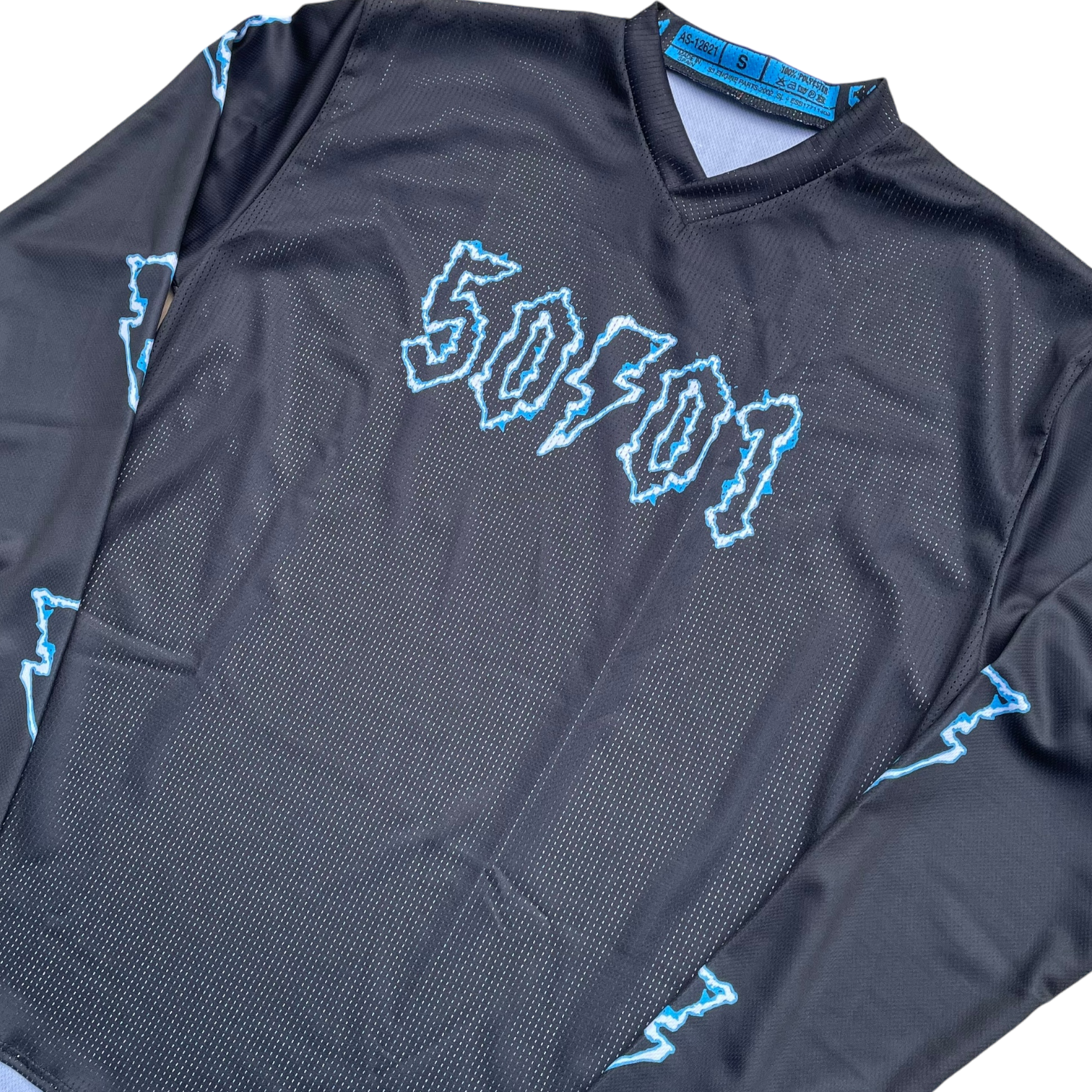 50to01 - ELECTRO LOGO MTB LONGSLEEVE JERSEY CHARCOAL