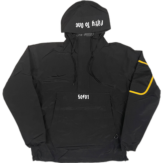 50to01 - WATERPROOF PULLOVER BLACK