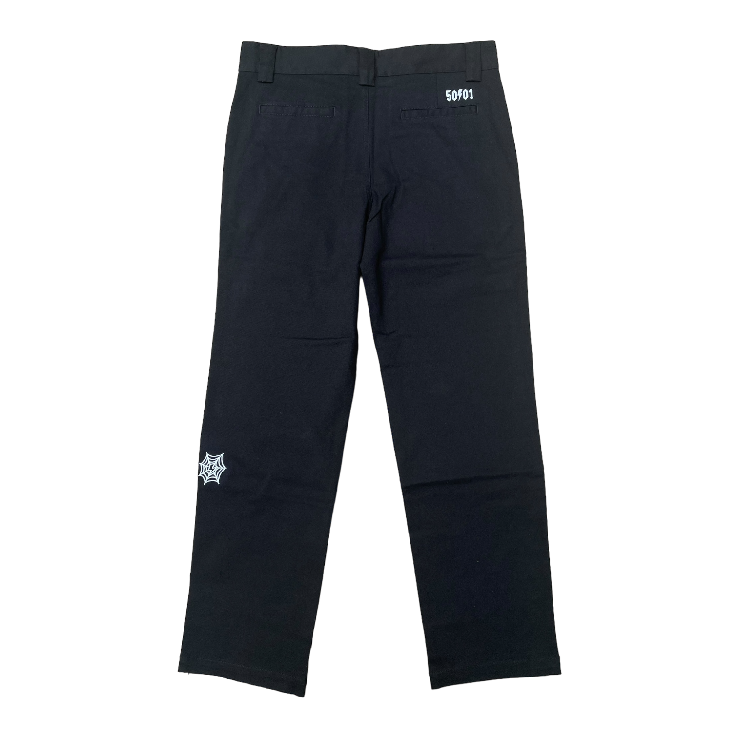 50to01 - WEB WORK TROUSERS BLACK