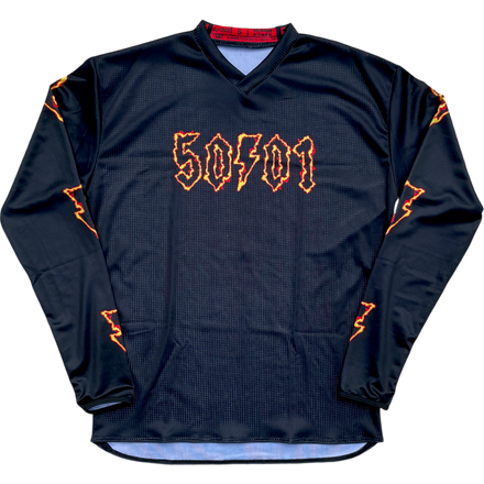 50to01 - COMBUSTO LOGO MTB LONGSLEEVE JERSEY BLACK