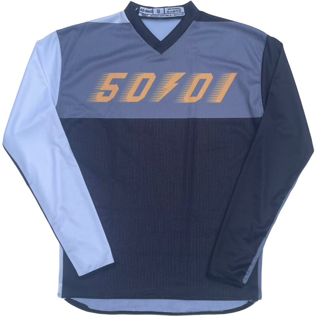 50to01 - HIGHLINE MTB LONG SLEEVE JERSEY GREY / GOLD