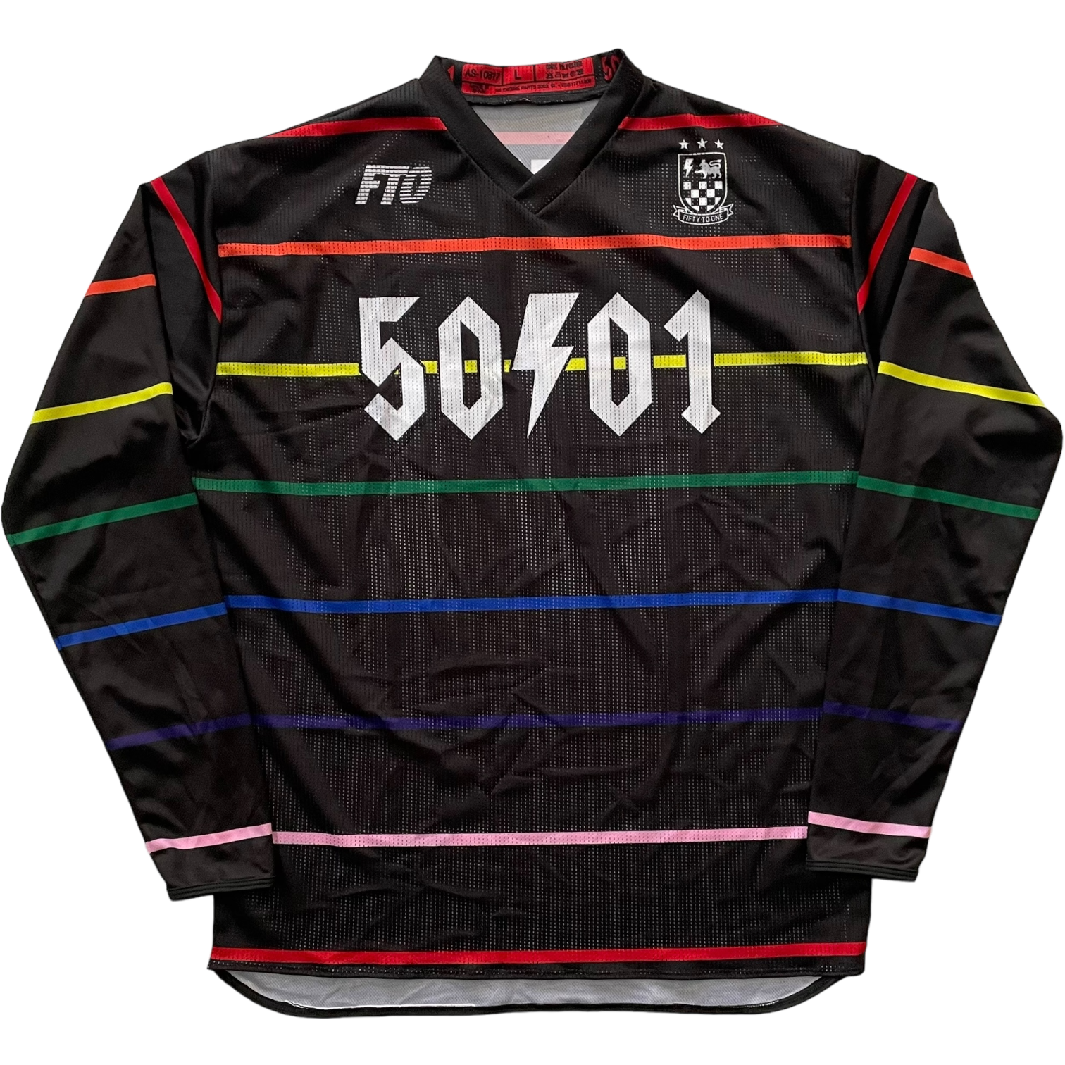 50to01 - FIFTY FC MTB LONGSLEEVE JERSEY BLACK
