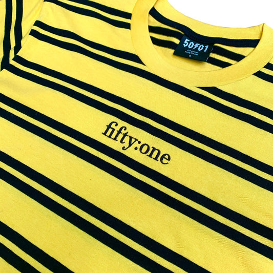50to01 - Striped T-Shirt - Yellow/Black