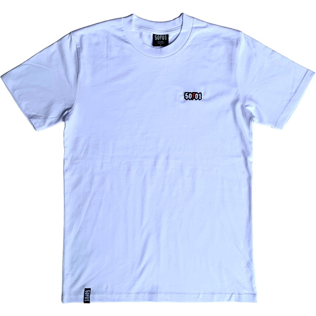 50to01 - CLASSIC TAB T-SHIRT WHITE