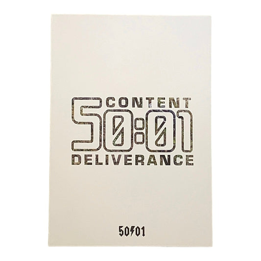 50to01 - Content and Deliverance Book with Enclosed DVD and Sticker Sheet