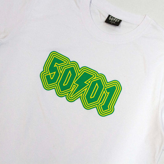 50to01 - Zapper Logo T-Shirt - White