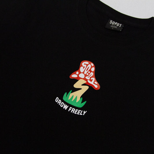 50to01 - Grow Freely T-Shirt - Black