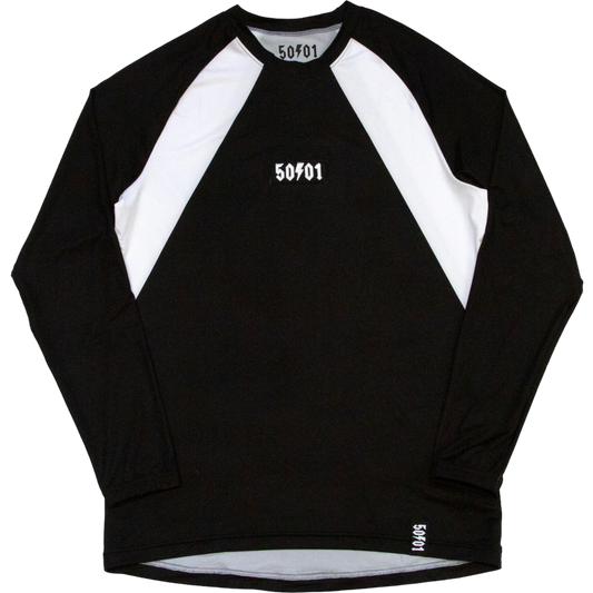 50to01 - Long Sleeve MTB Jersey - Black n White