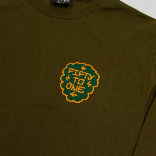 50to01 - Bubble Longsleeve T-Shirt - Khaki